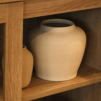 Ivory Curvy Vase - Large