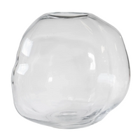 Handmade Round Pebble Glass Vase