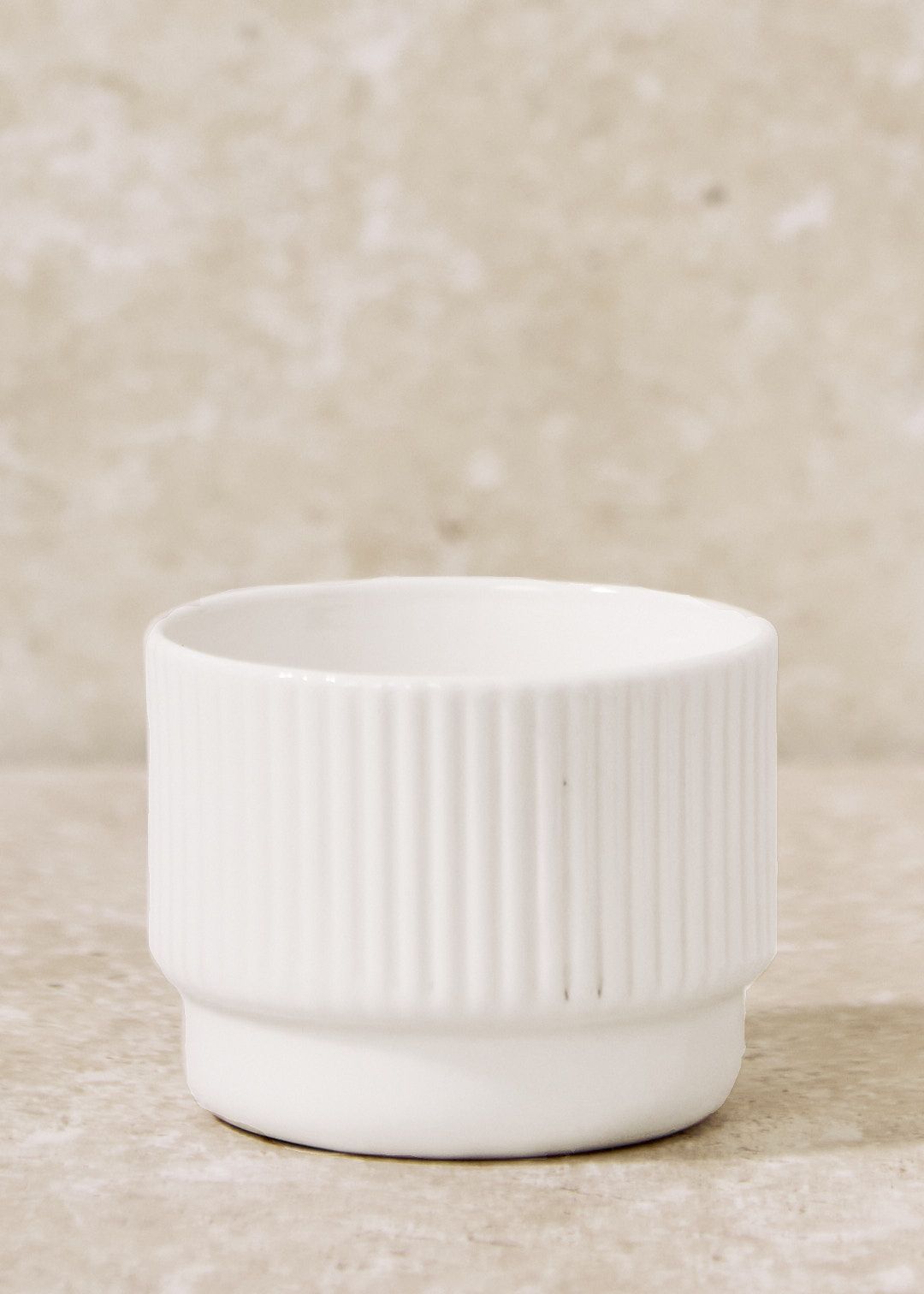 Ribbed Ceramic Glassware Collection