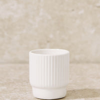 Ribbed Ceramic Glassware Collection