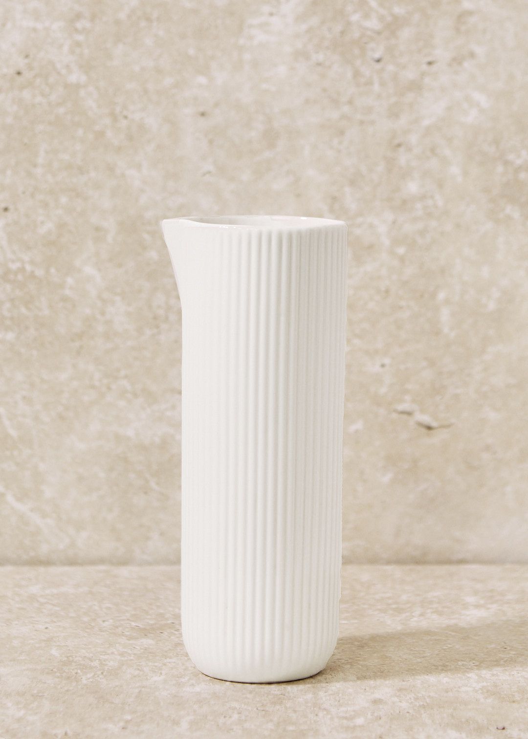 Ribbed Ceramic Glassware Collection