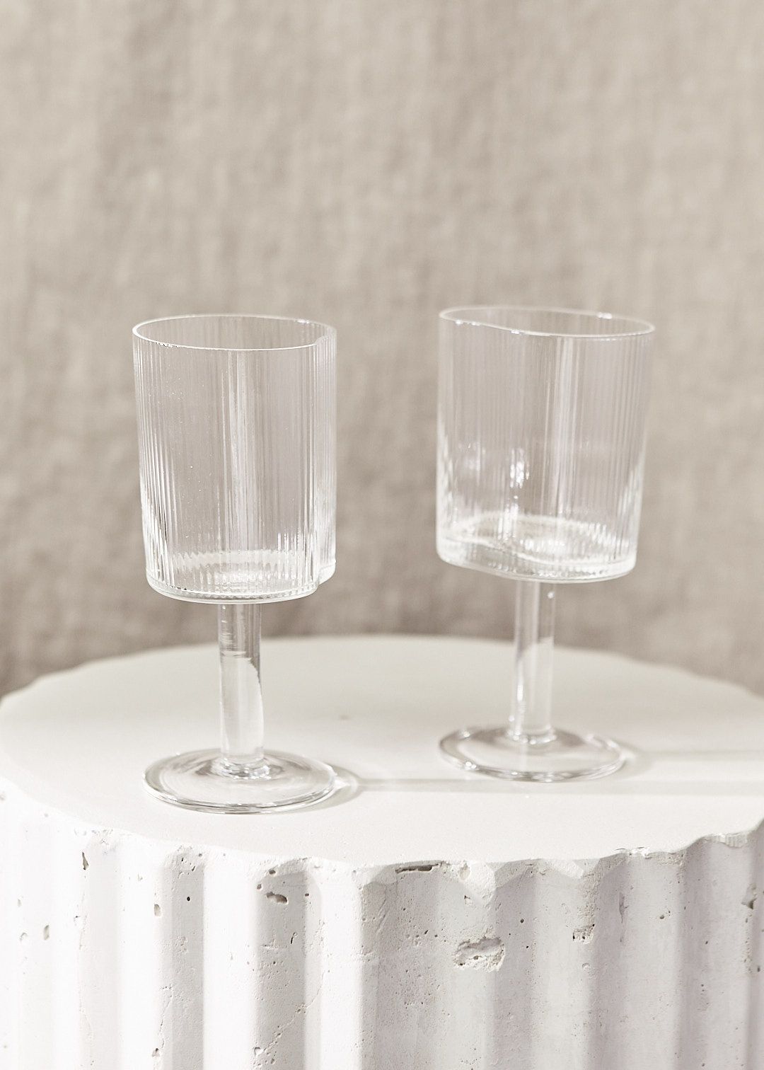Ribbed Glass Collection