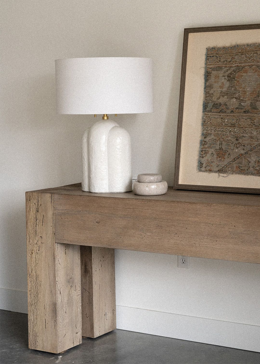 Adobe Concrete Table Lamp
