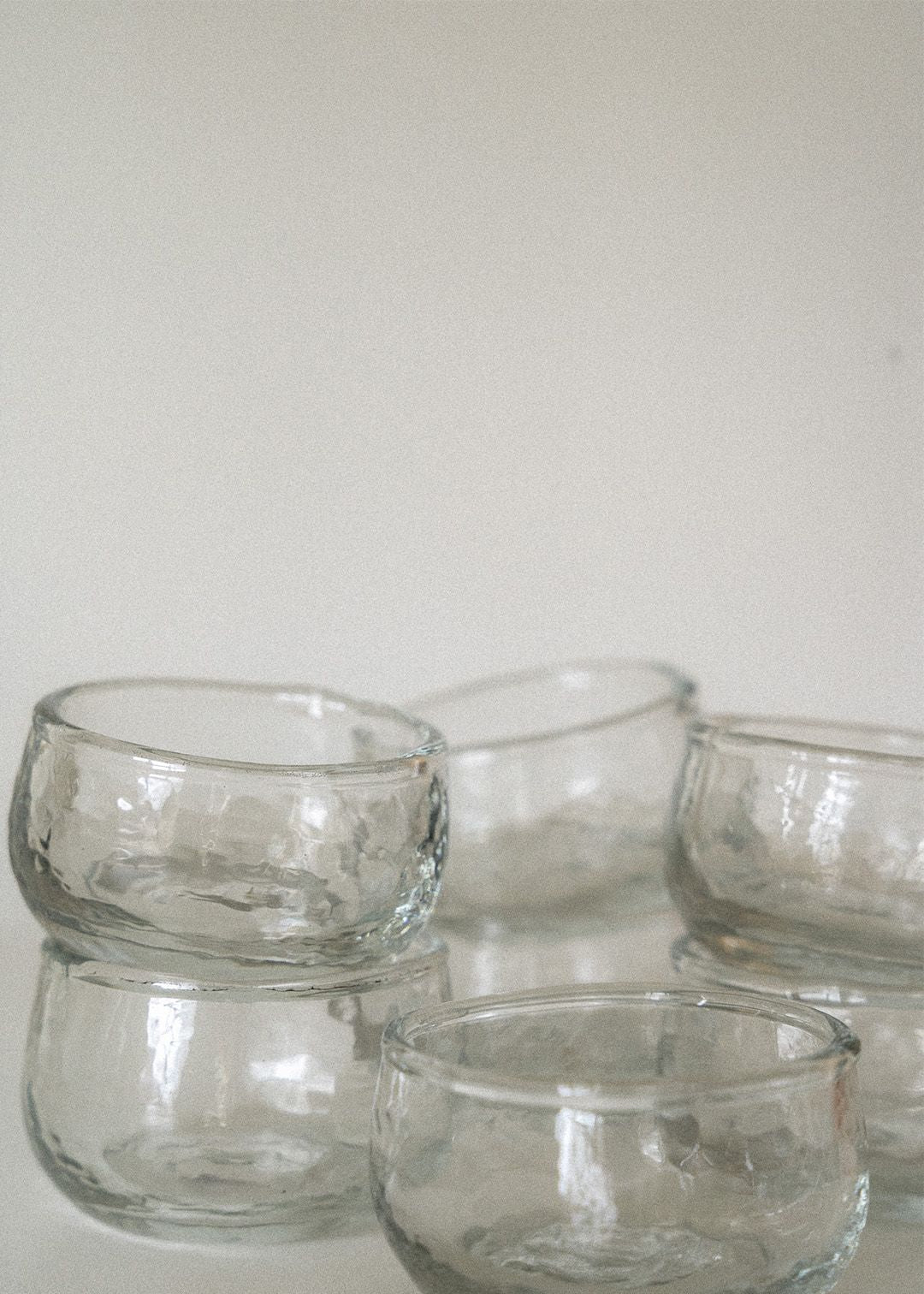 Pebbled Glass Condiment Bowl