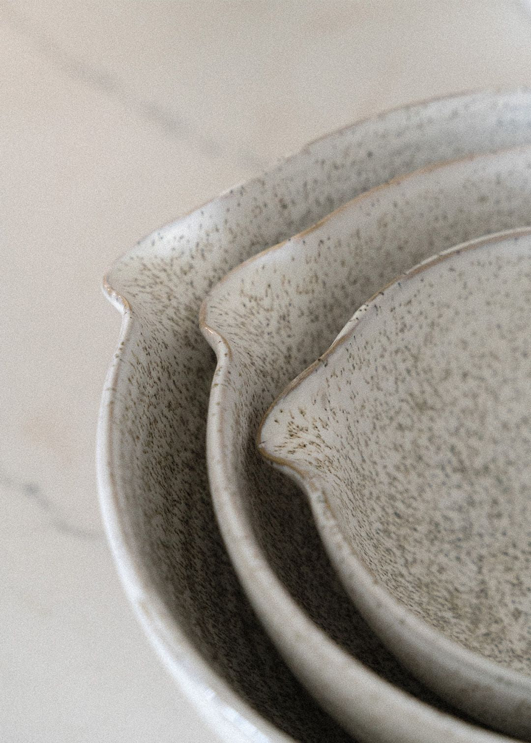 Speckled Pouring Bowls, Set of 3
