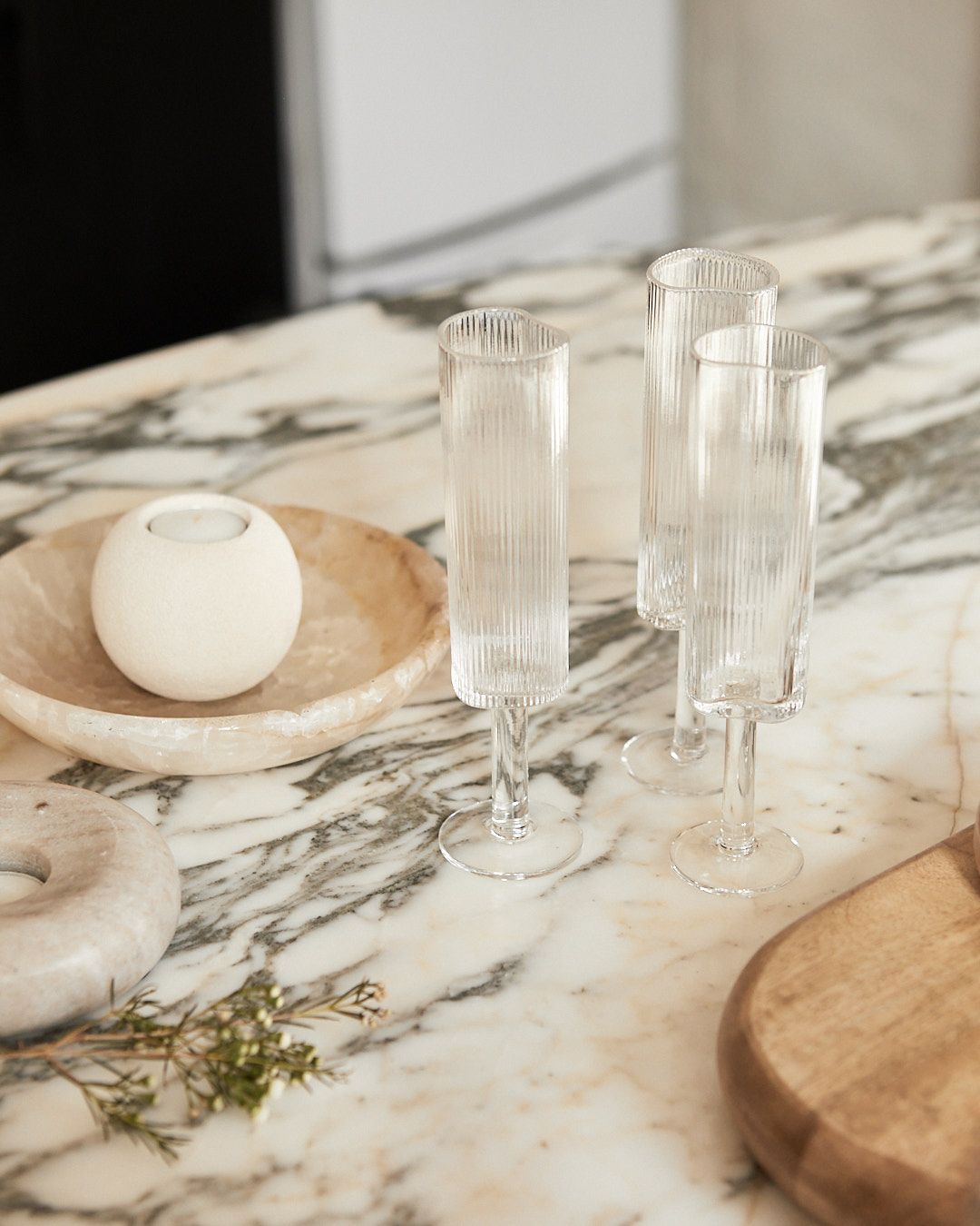 Ribbed Glass Collection