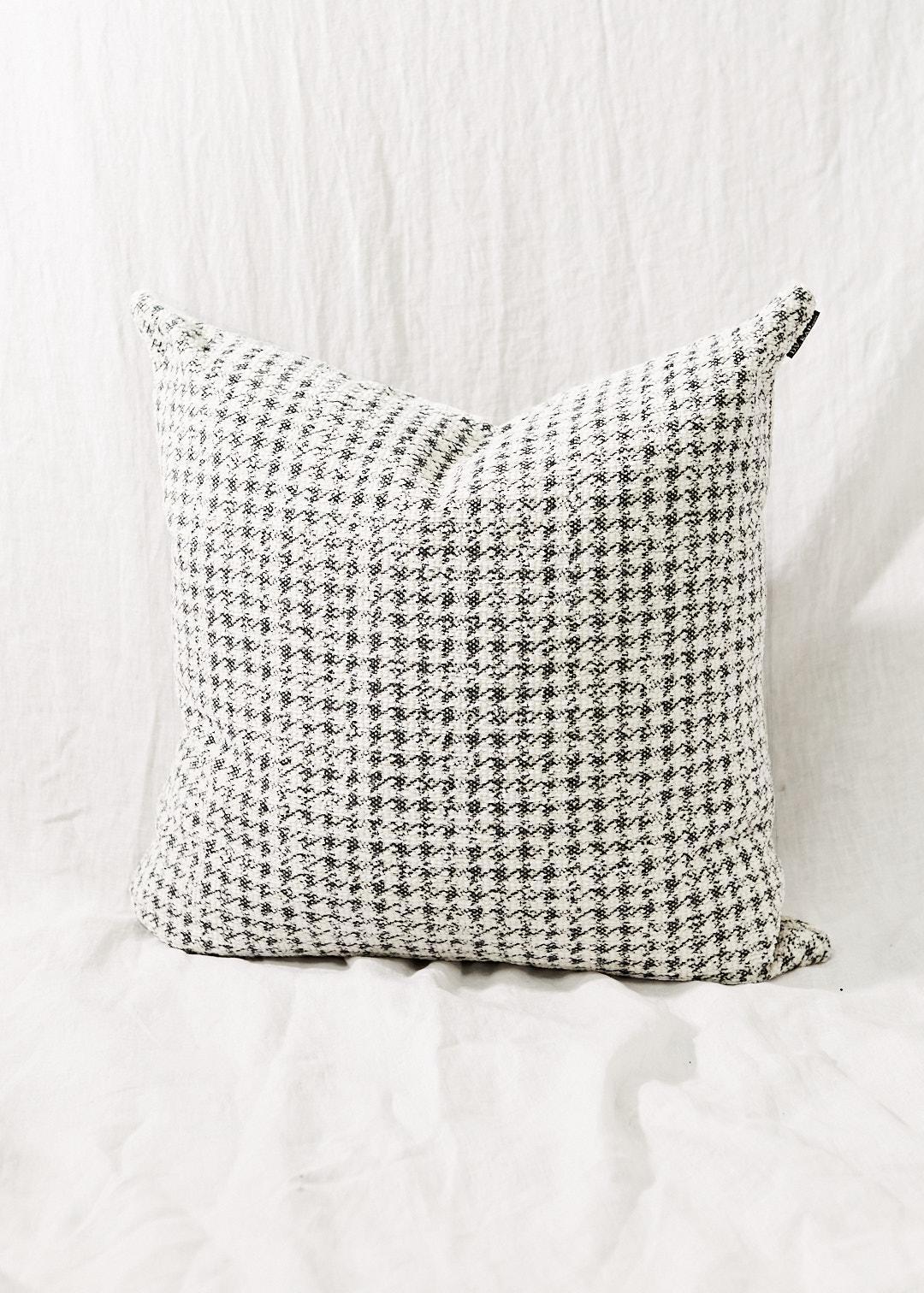Iron Houndstooth Pillow 24"