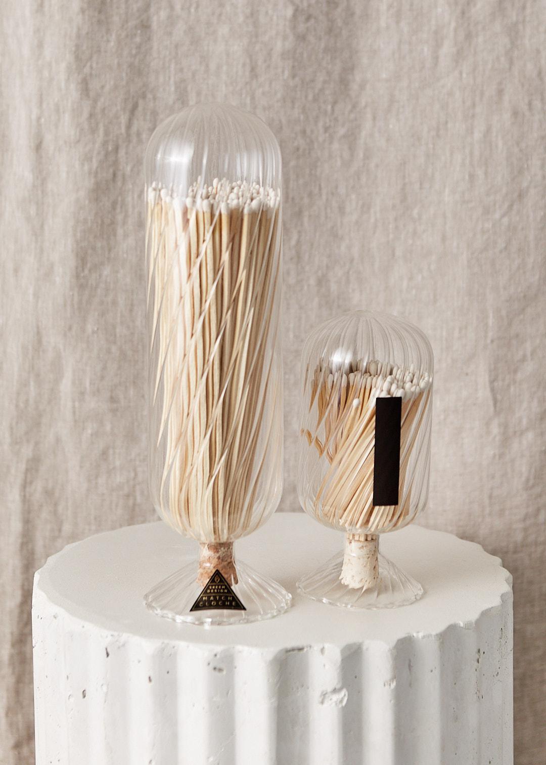 Helix Cloche with White Matches