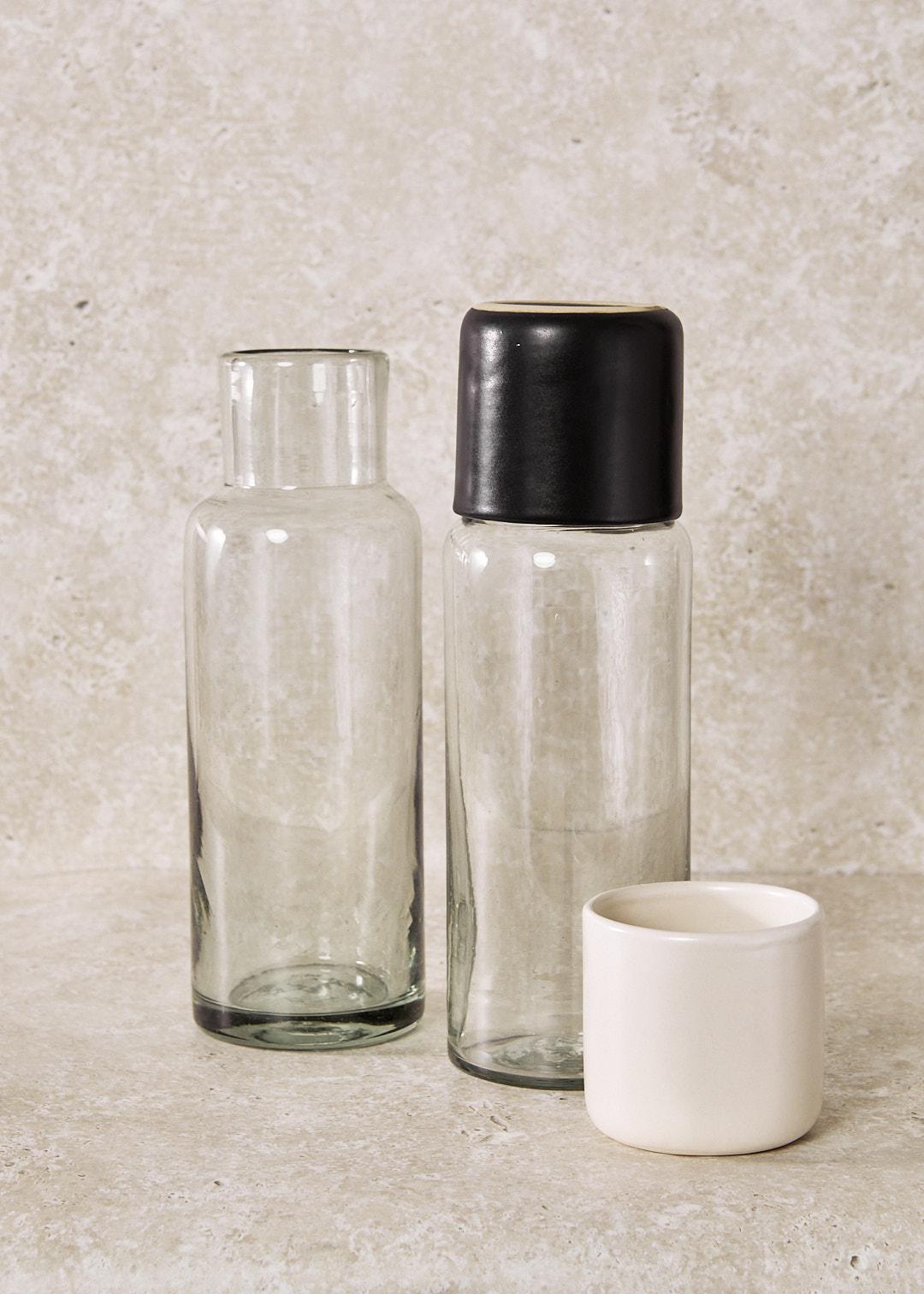 Glass Carafe with Cup