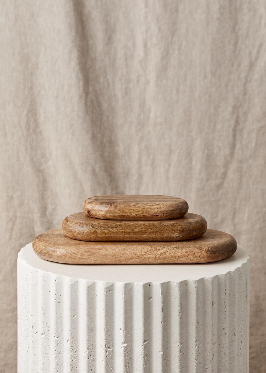 Oval Wood Cutting Board