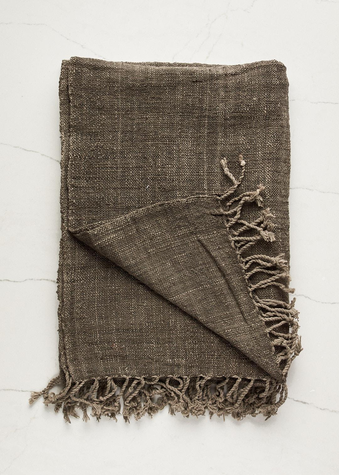Warm Charcoal Throw