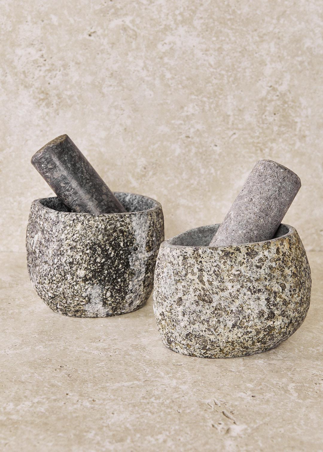 Natural Stone Mortar & Pestle