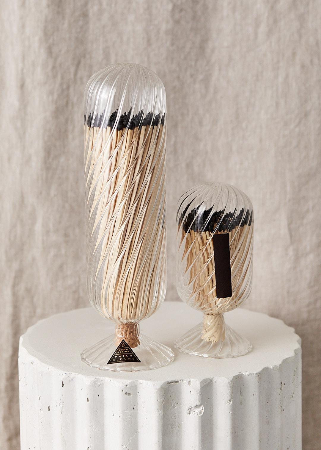 Helix Cloche with Black Matches