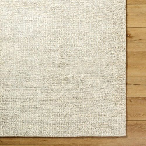 KoKo's Room - 8x10 Hand Knotted Neutral Textural Rug with Rug Pad