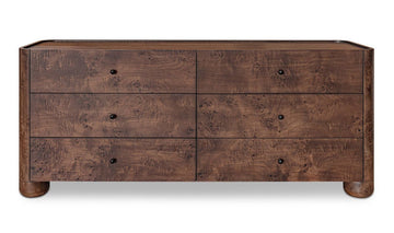 Baby's Room - Dark Brown Burl Wood Dresser