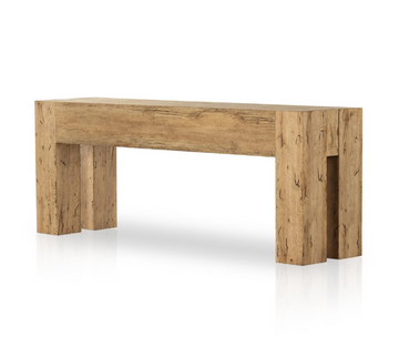 Abaso Console Table - Rustic Oak
