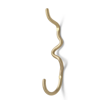 Curvature Hook - Brass