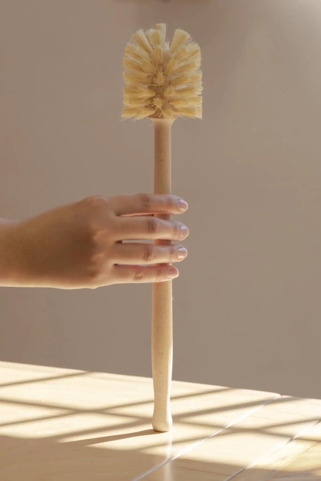 Multipurpose Brush with Long Wooden Handle
