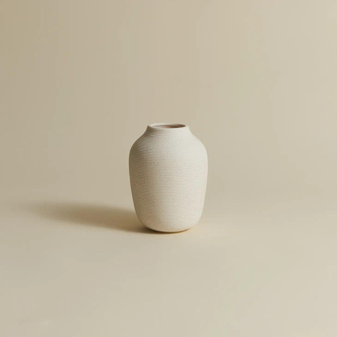 Ivory Curvy Vase - Small