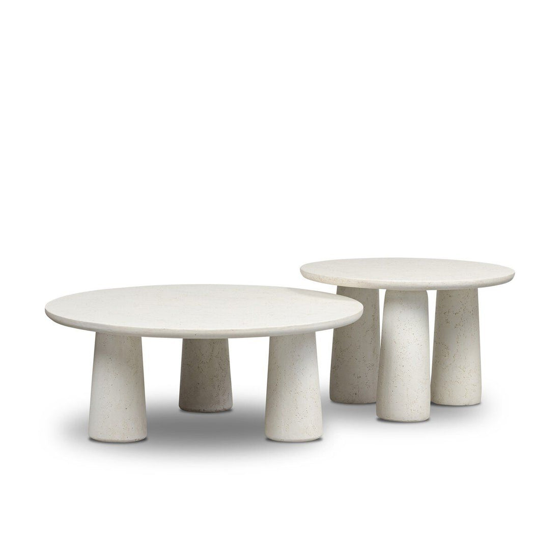 Podcast | White Concrete 3-Legged Nesting Coffee Tables