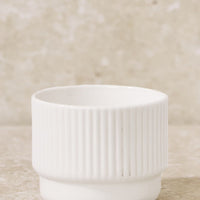 Ribbed Ceramic Glassware Collection