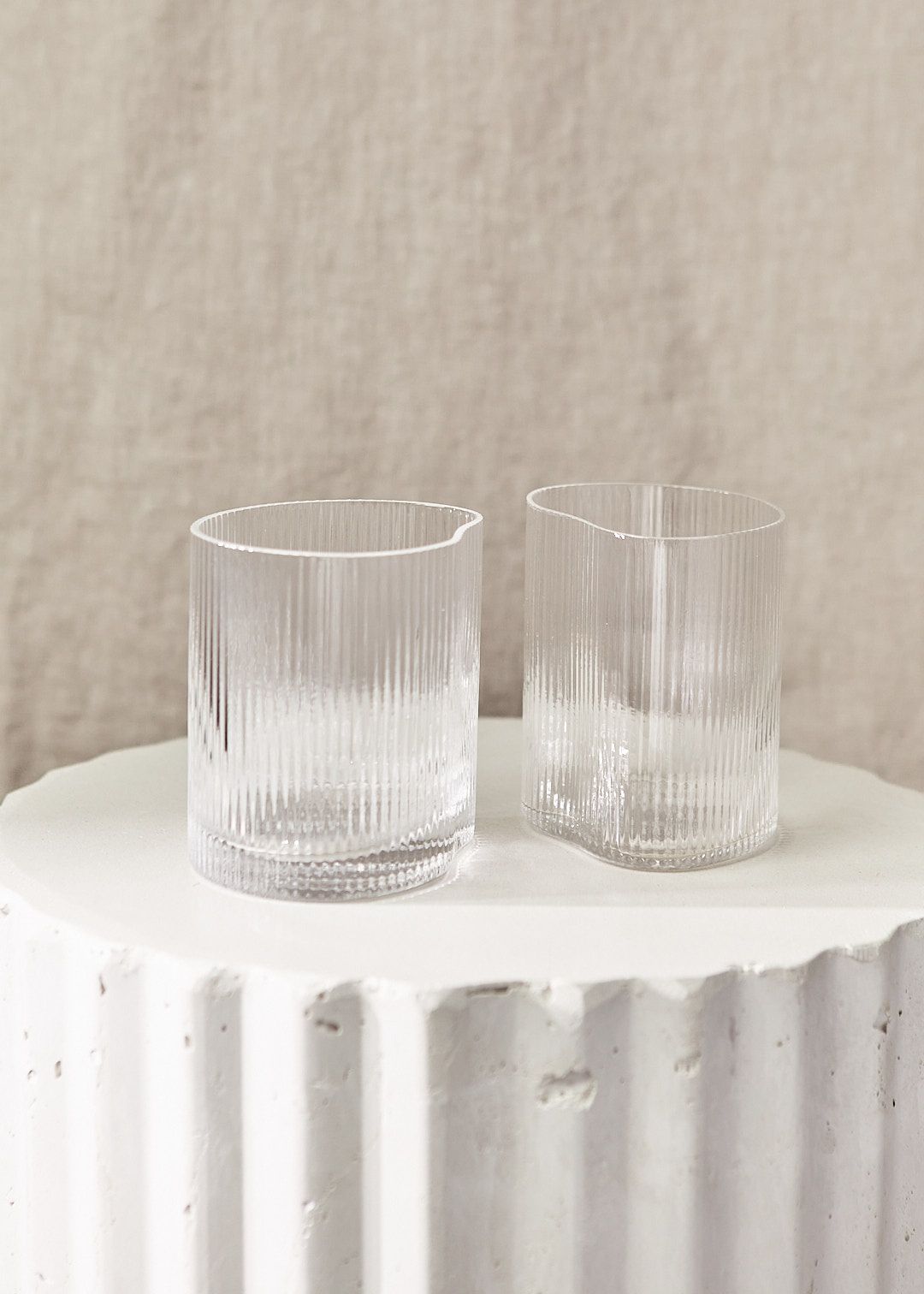 Ribbed Glass Collection