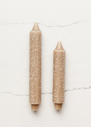 Taupe Textured Tapers