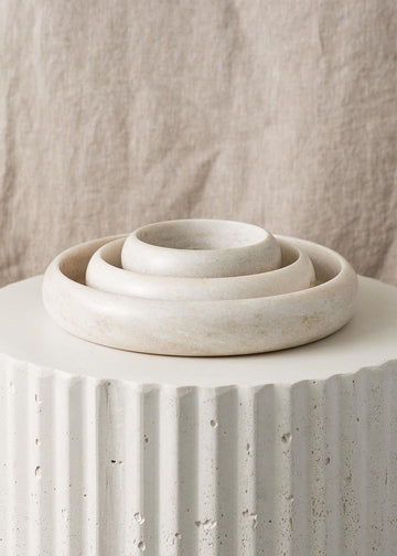 Curved Marble Bowls