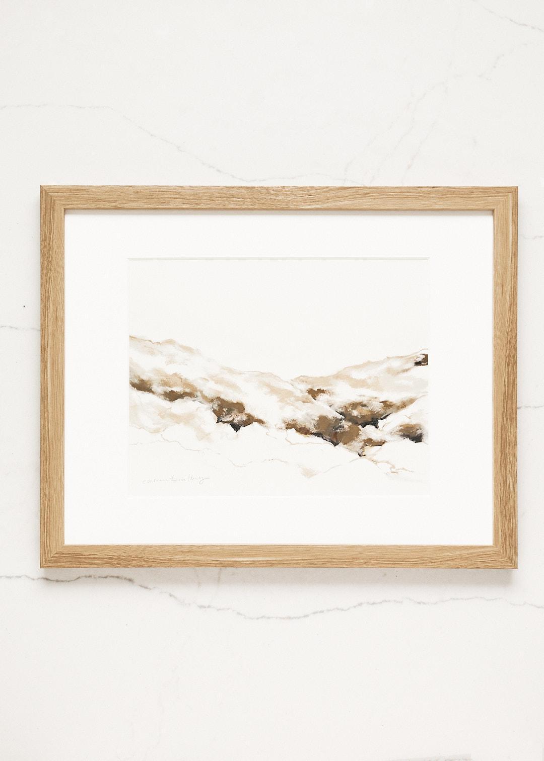 Desert Contour No. 1 Framed