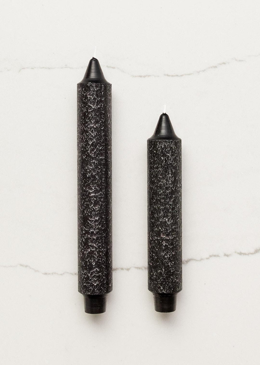 Black Textured Tapers