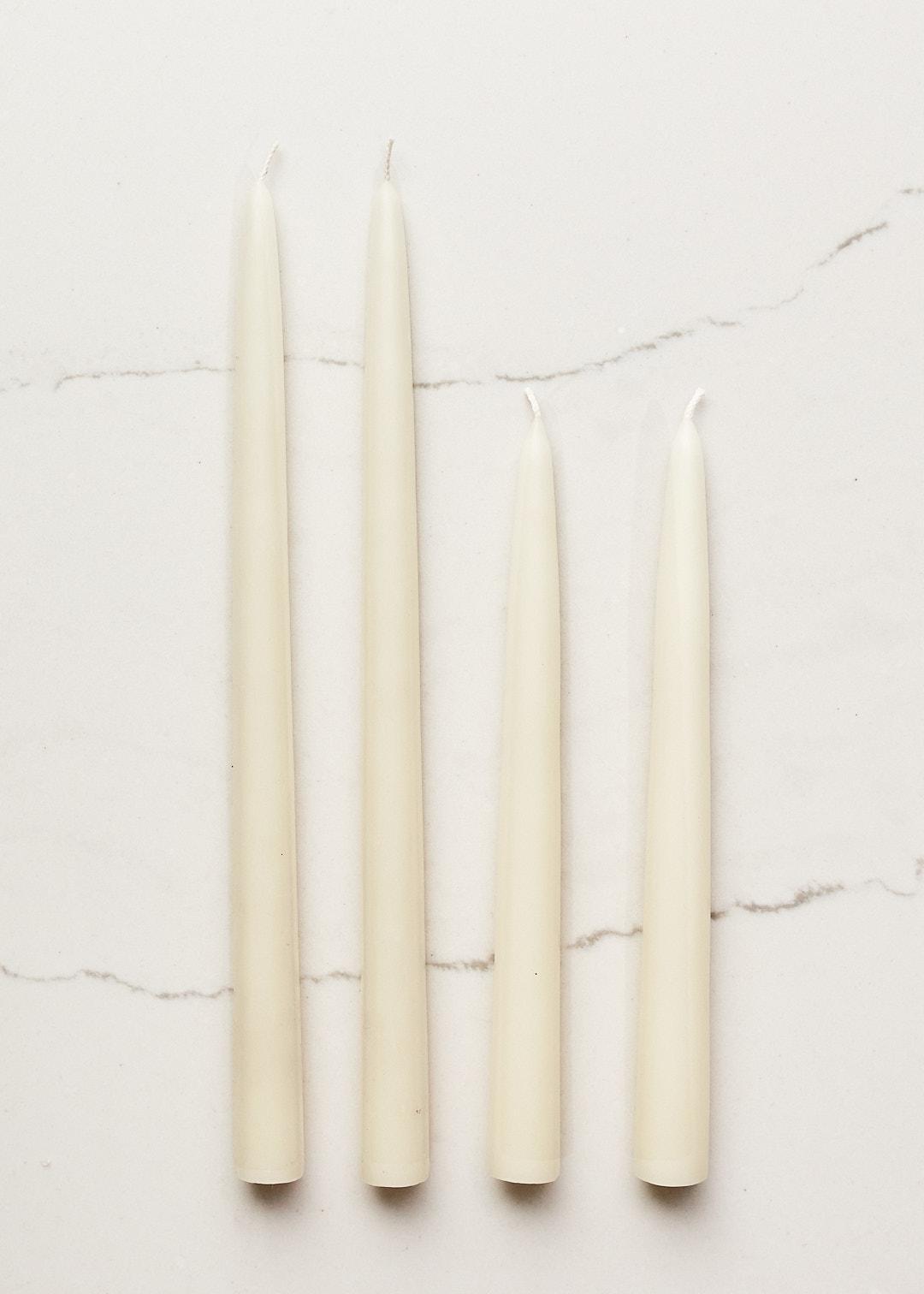 Ivory Dipped Tapers